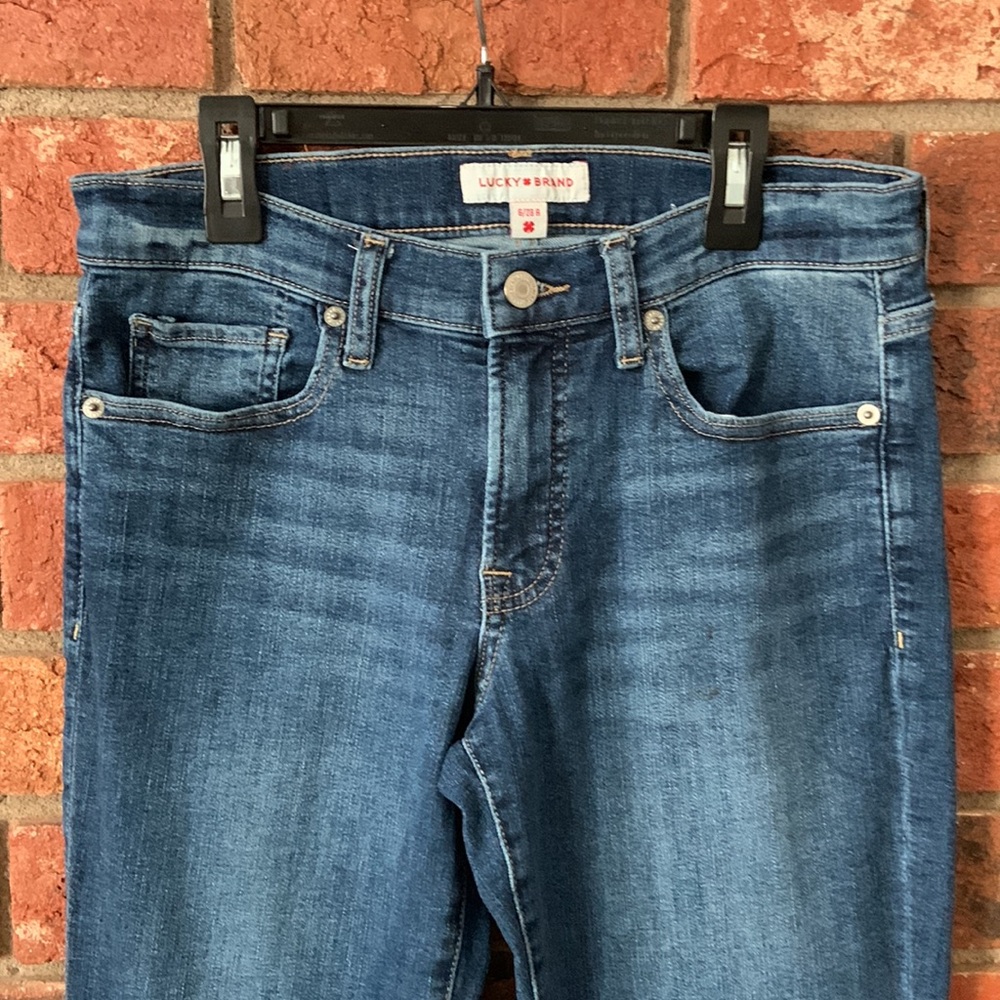 Lucky Brand Sweet Mid Rise Straight Blue Denim Jeans - Picture 3 of 8